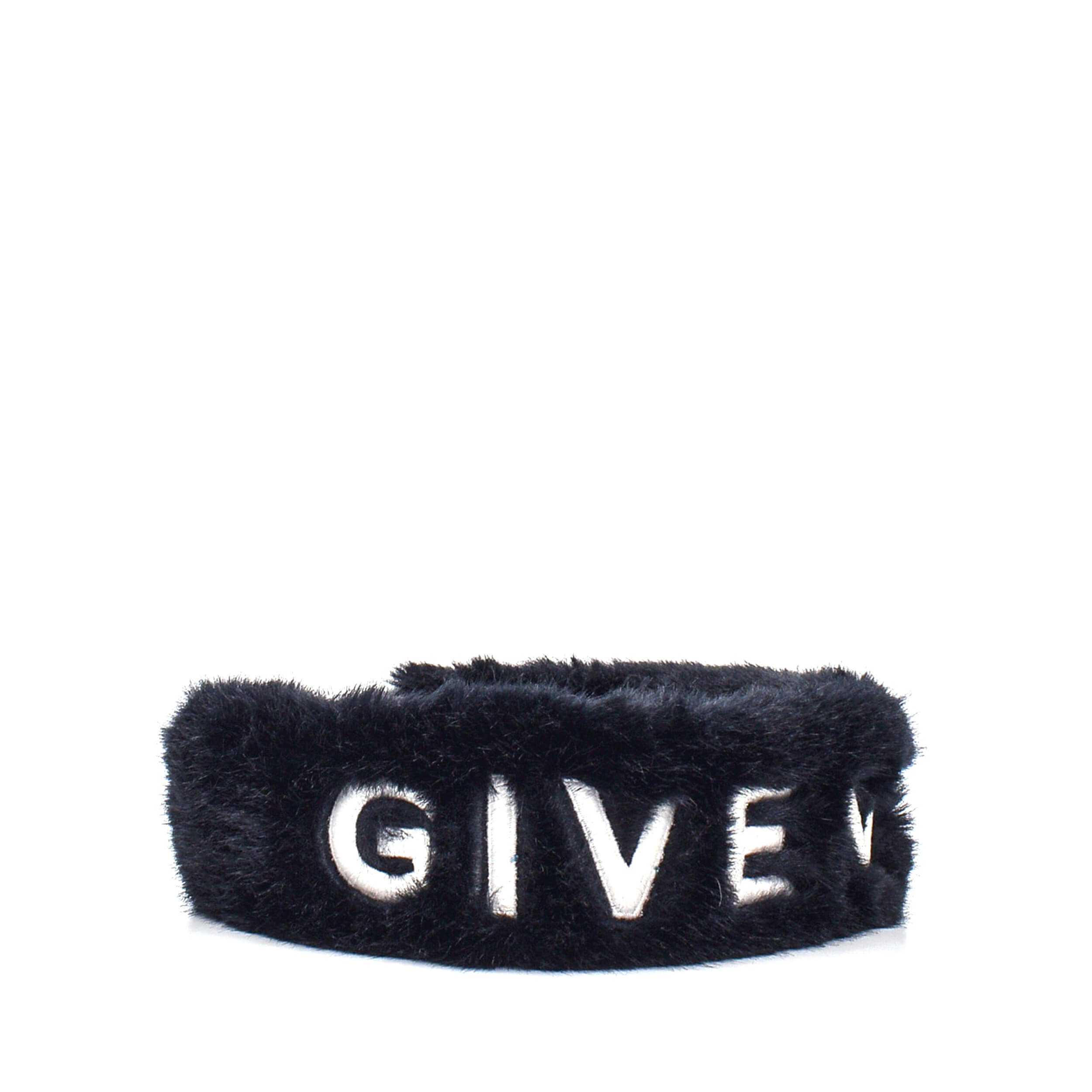 Givenchy - Black Givenchy Logo Fur